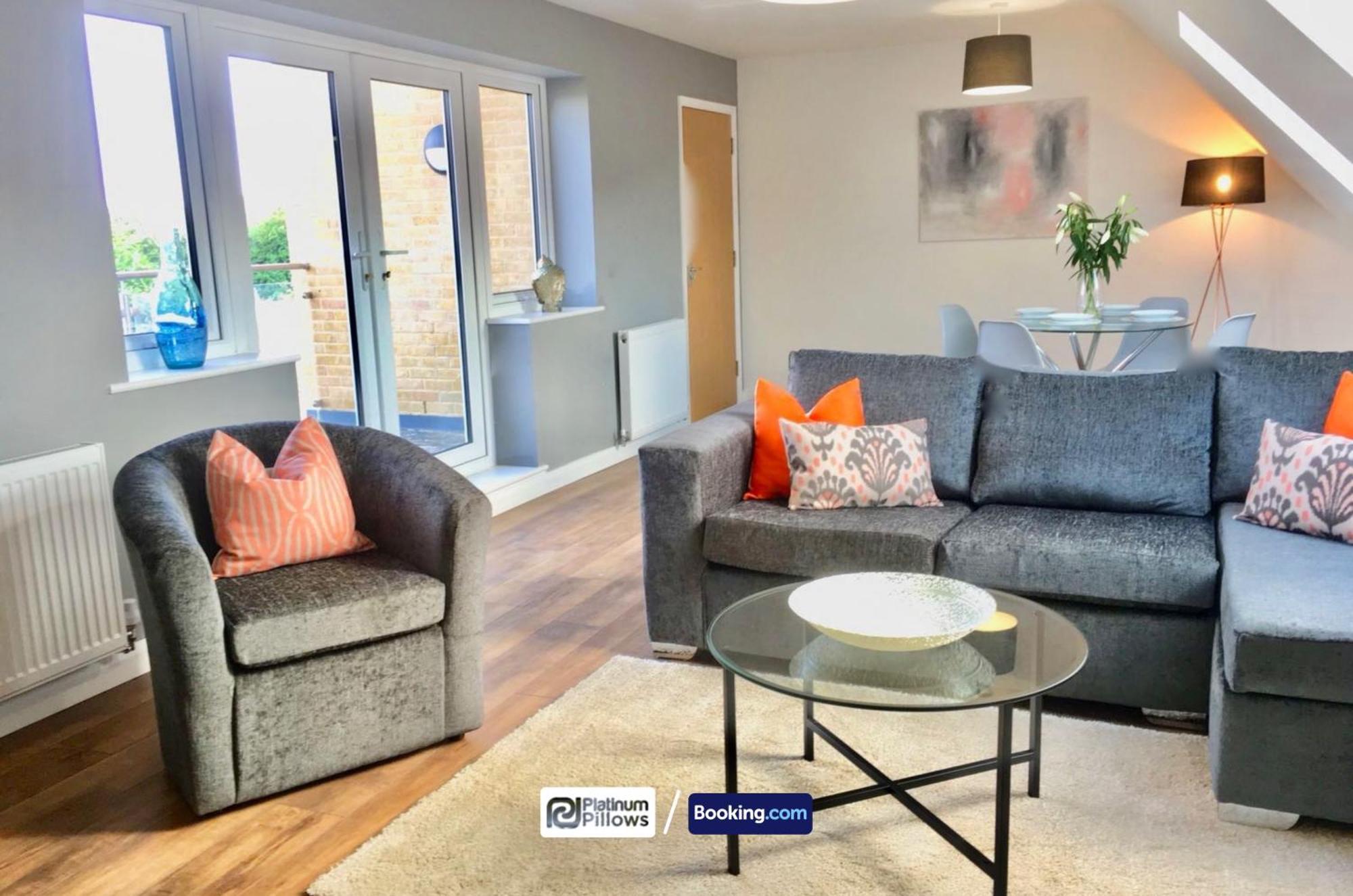 Modern Oxford 1Br Apt, Contractor & Family Accommodation, Near Oxford Hospitals And Science Park Buitenkant foto